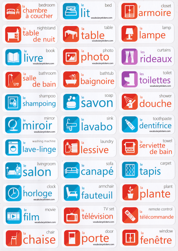 🇫🇷 French Language Learning Stickers