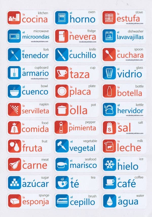 🇪🇸 Spanish Language Learning Stickers