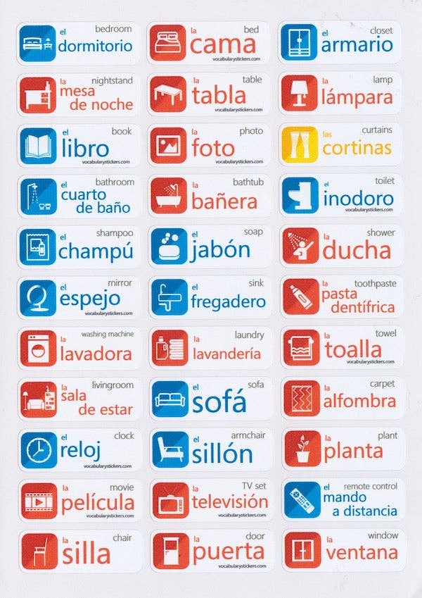 🇪🇸 Spanish Language Learning Stickers