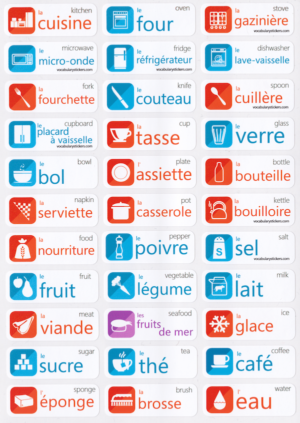 🇫🇷 French Language Learning Stickers