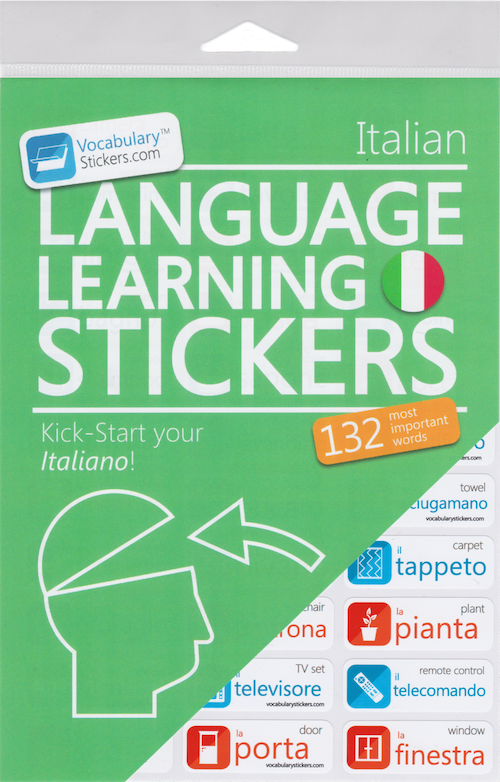 🇮🇹 Italian Language Learning Stickers